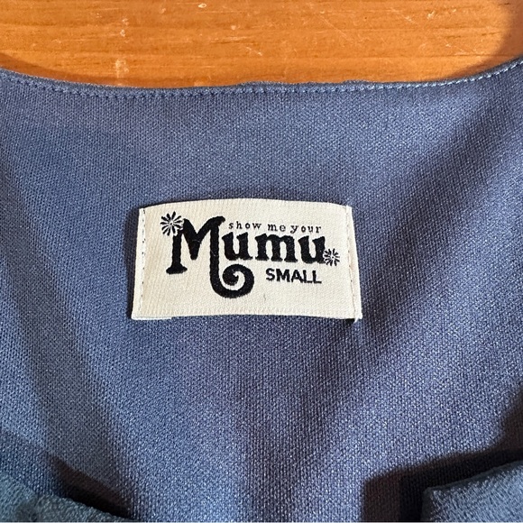 Show Me Your MuMu Women’s Blue Jamie Tunic Mini Dress - Size Small - Picture 7 of 8